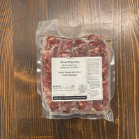 Goat & Pork Garlic Scape Sausages