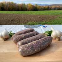 Goat & Pork Garlic Scape Sausages