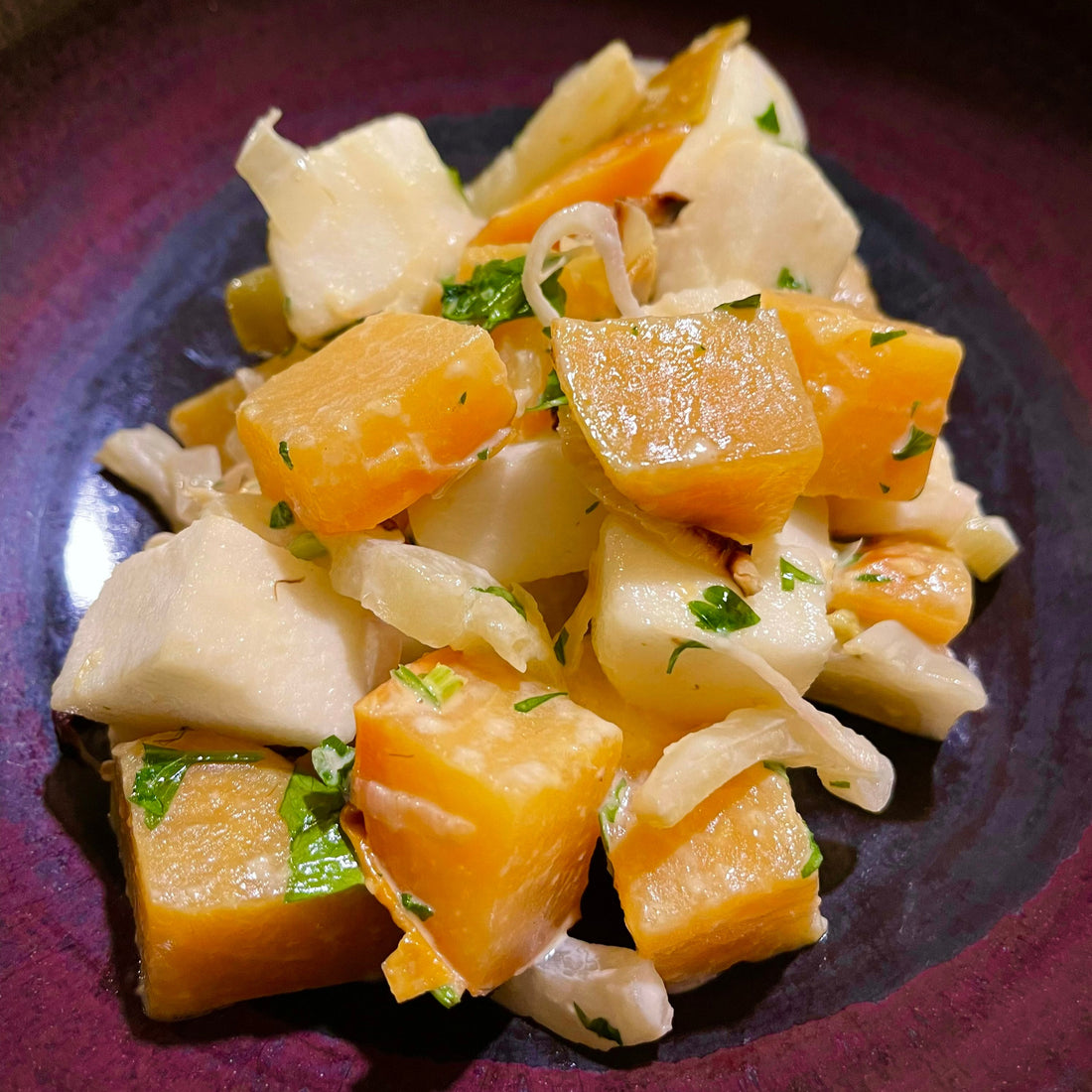 Apple, Fennel, Golden Beet Salad