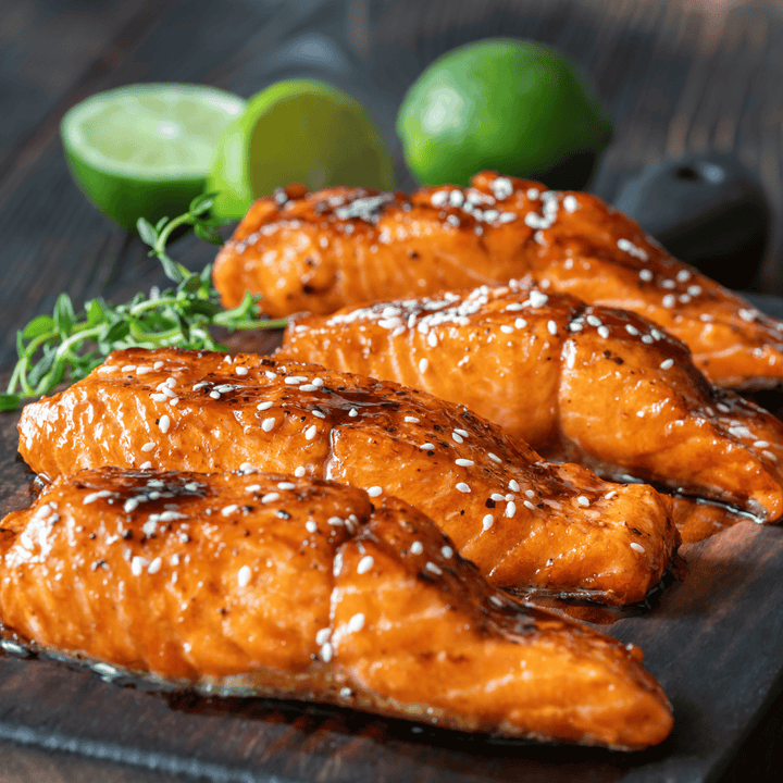 Quick Air Fryer Soy Mustard Salmon
