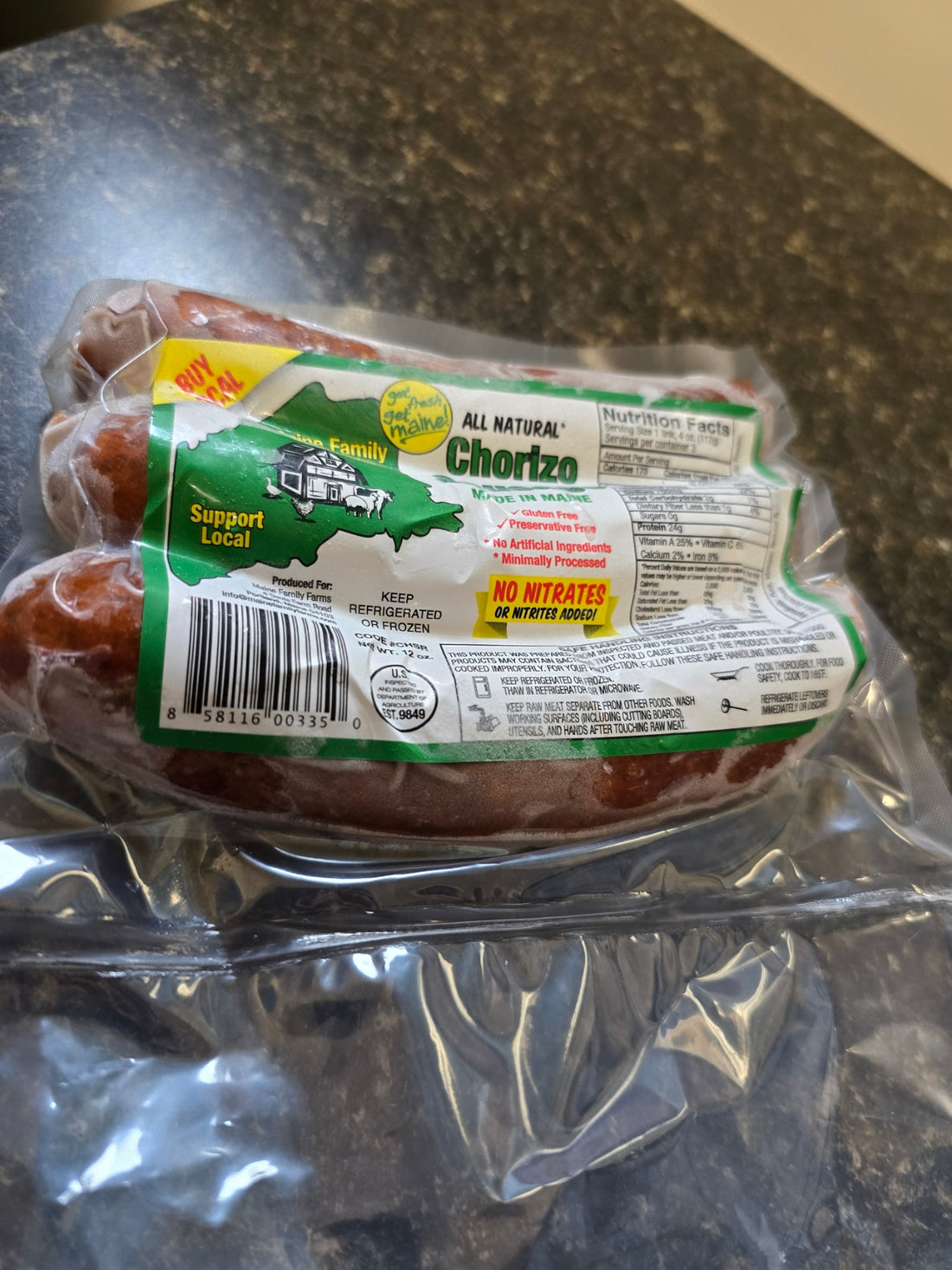 Pork Chorizo Sausage - Maine Family