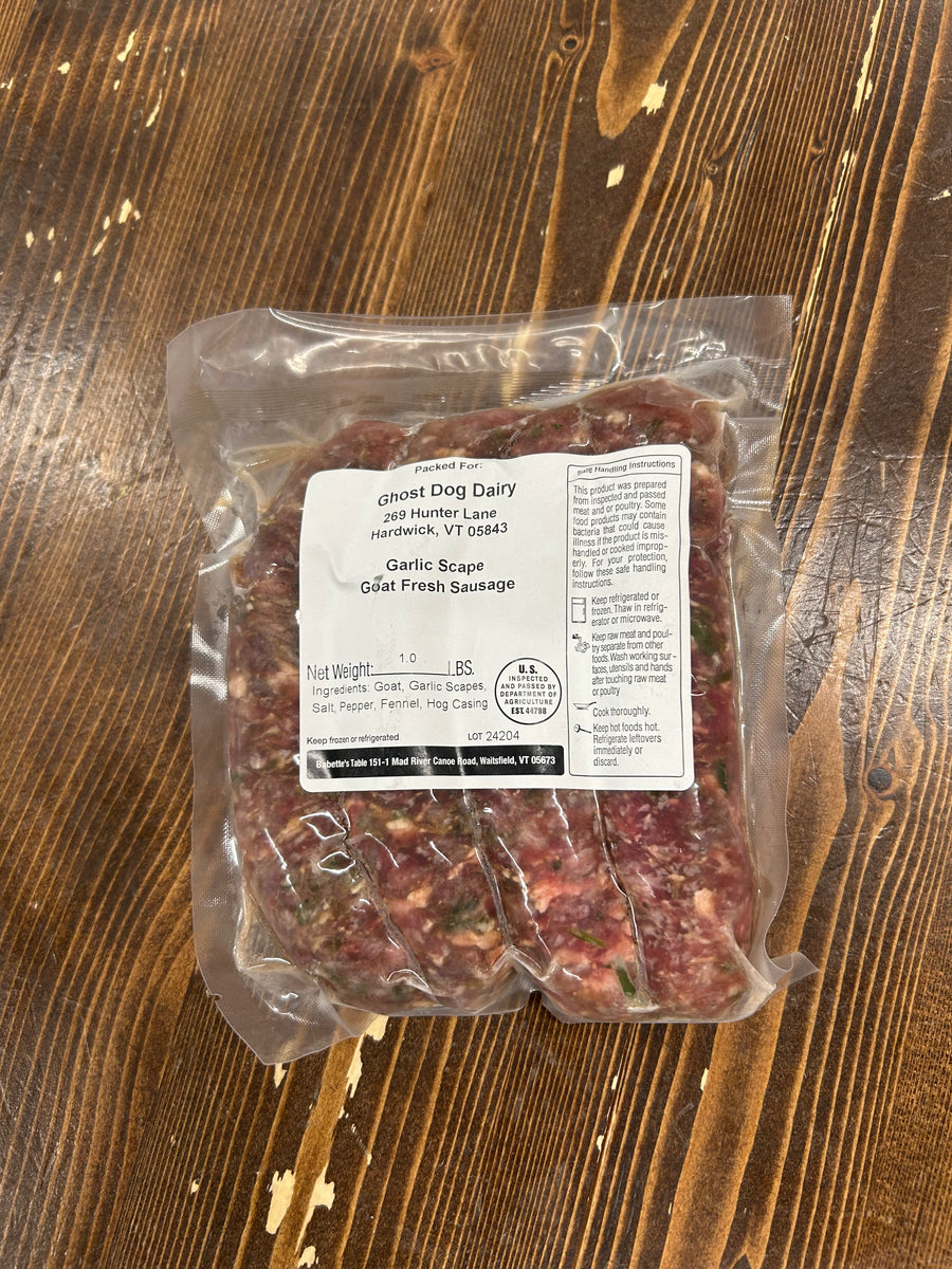 Garlic Scape Goat Fresh Sausage