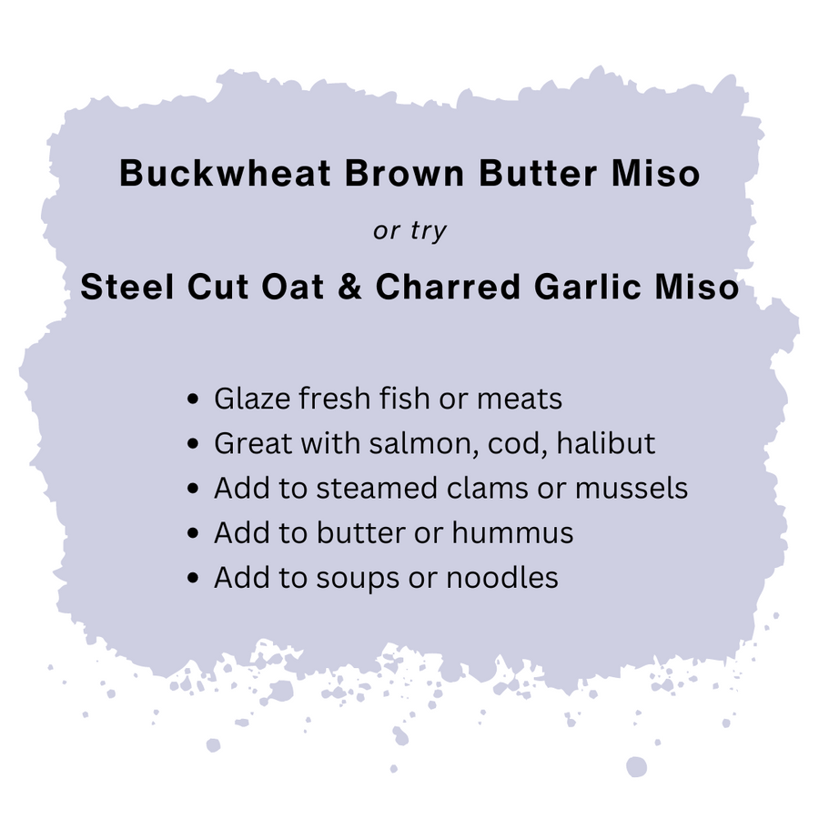 Steal Cut Oat and Charred Garlic Miso